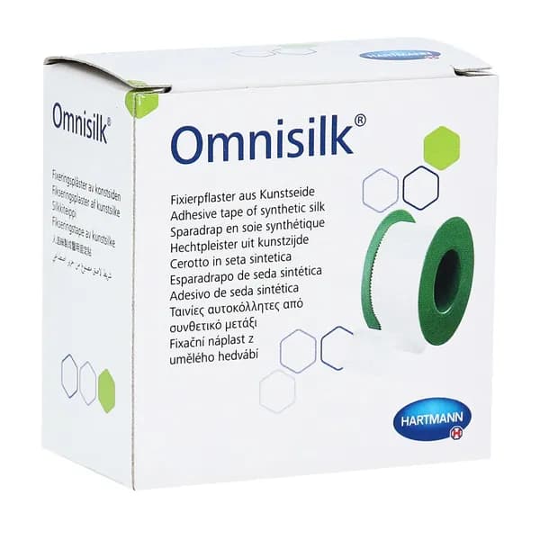 Пластырь Omnisilk гипоаллергенный шелк 1,25 см 9,2 м белый