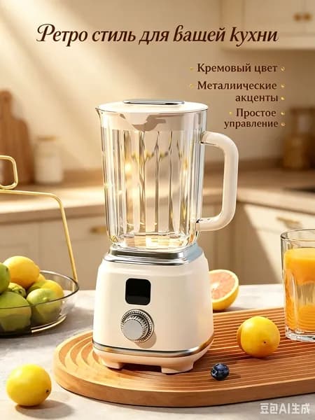 Соковыжималка электрическая комбинированная HHH0044, белый