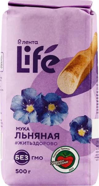 Мука ЛЕНТА LIFE Льняная (Россия) 500г