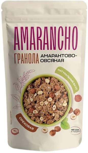 Гранола амарантово-овсяная Амаранчо ореховая РоуЛайф м/у, 270 г
