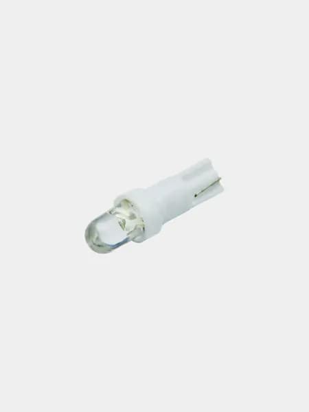 Лампа авто LED T5 5мм 12v 15гр белый