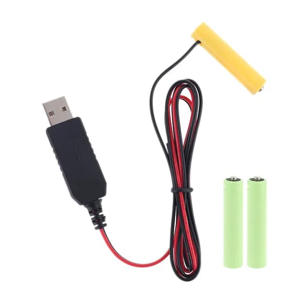 LR03 AAA Батарея USB-кабель питания Замена 1-4 шт. 1,5 В для электрических игрушечных часов-фонариков