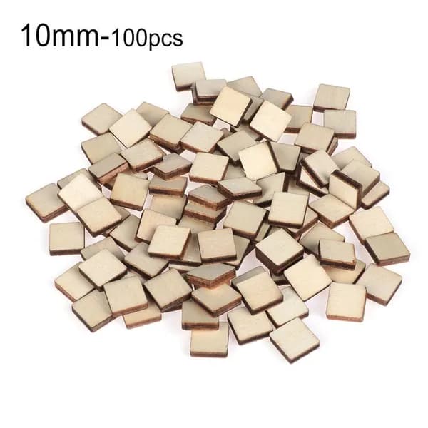 10/50/100pcs Квадратные деревянные куски