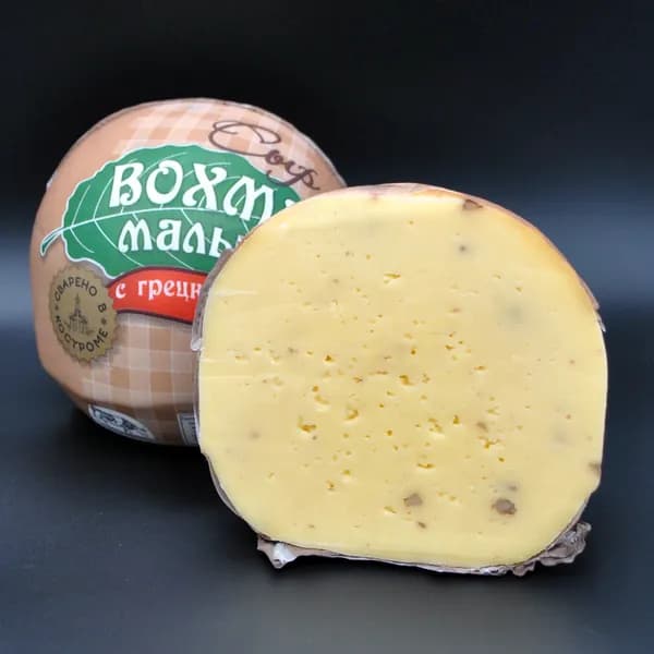 Головка полутвердый сыр Вохма малыш с грецким орехом 900+ гр