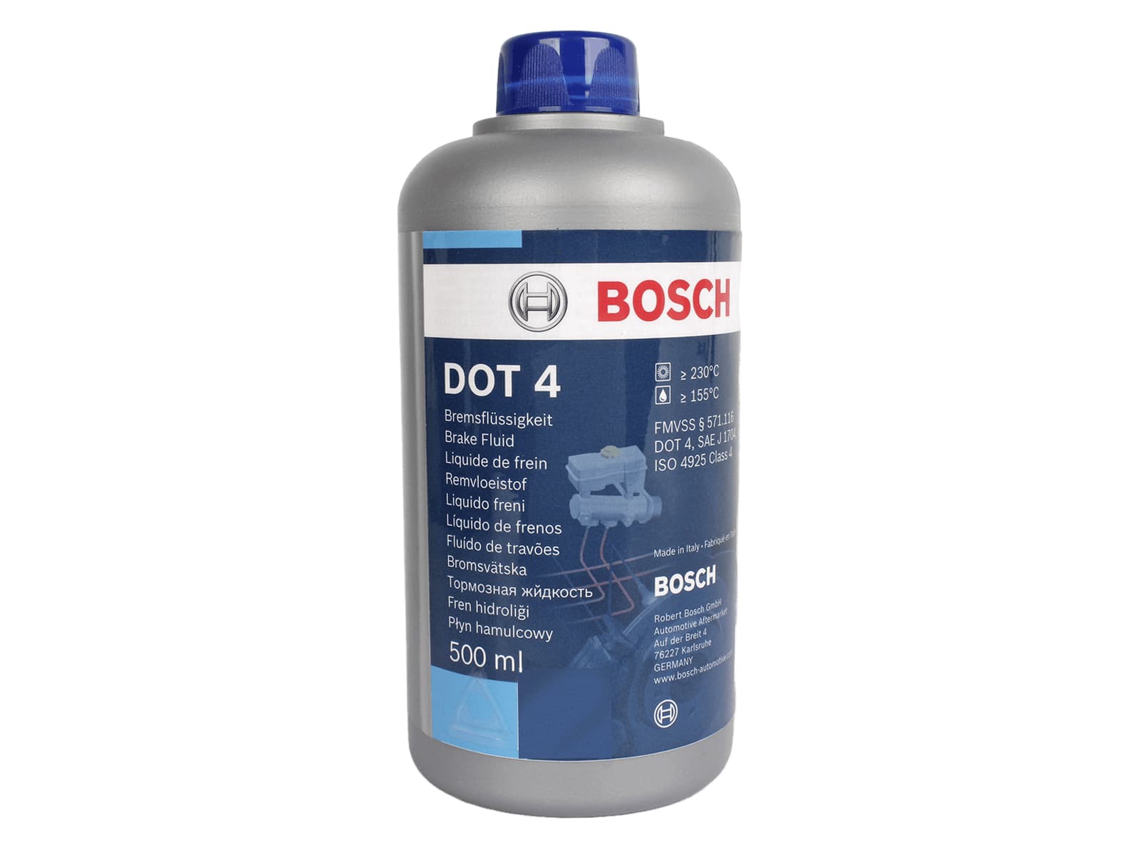 Жидкость тормозная DOT-4 0.5л BOSCH 1987479106