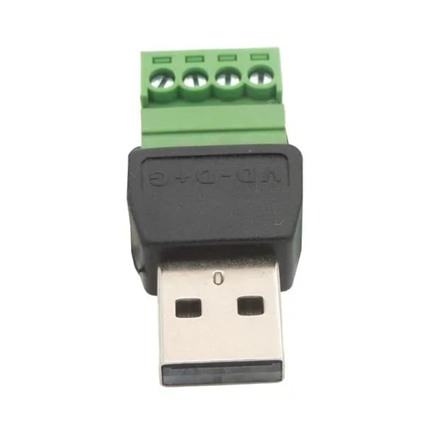 Беспаечные USB-разъемы USB 2.0 Male с винтовыми клеммами для DIY проектов и ремонта кабеля