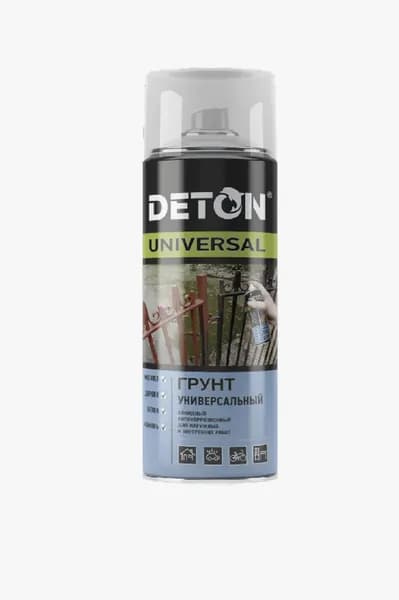 Грунт универсальный алкидный антикоррозионный Deton Universal 520 мл светло серый