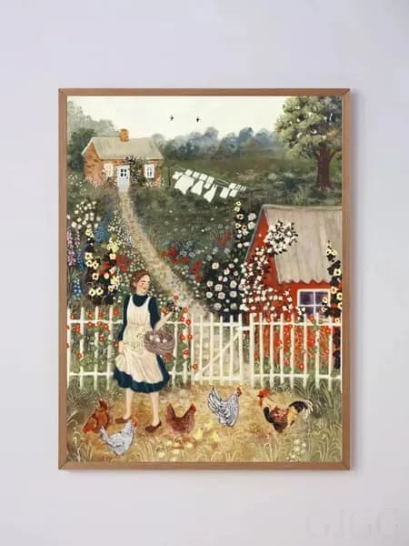 Постер "Курочки", 42х30 см