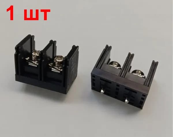 Клеммник барьерный на плату 1 шт. 2 конт. TA7-BM10-02