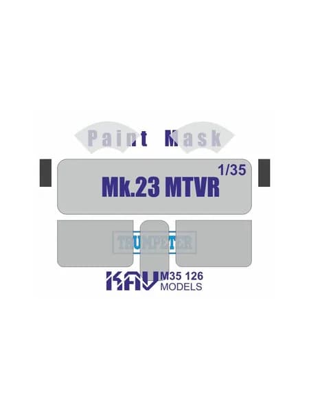 Окрасочная маска на остекление MTVR Mk.23 (Trumpeter) KAV M35 126