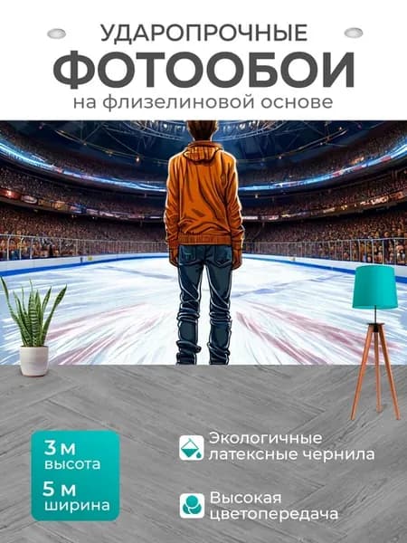 Фотообои спортсменам "Фигурное катание, стиль." 5x3м