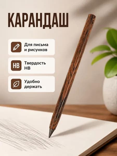 Карандаш, твердость: HB (Твердо-мягкий), толщина: 0.5 мм, 1 шт.