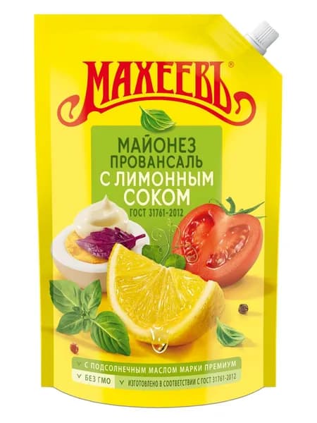 Майонез "Провансаль с лимонным соком" 50,5% 770 г, Махеевъ