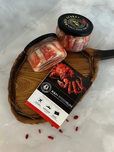 Мясо Камчатского краба (колено) в собственном соку 250 г