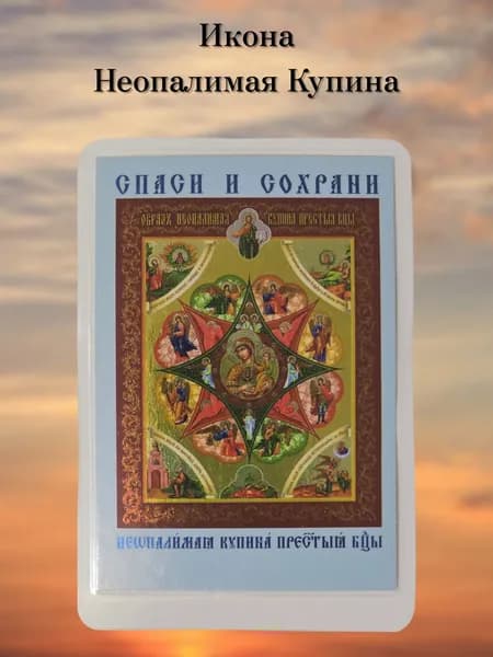 Неопалимая купина в комплекте 3 шт. иконы