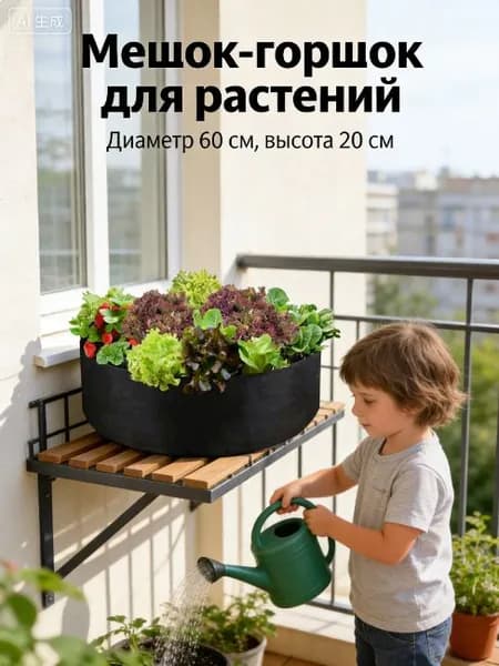 Детский набор для выращивания растений, опыты и эксперименты для детей d60 см(85л) 1шт.