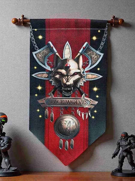 Warhammer 40K, Боевой штандарт легиона, Боевой штандарт, Товары Warhammer 40K 30*16 см 1 шт.