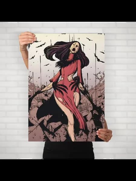 Плакат ДБД (Художница 1) - Постер A2 61x42 см
