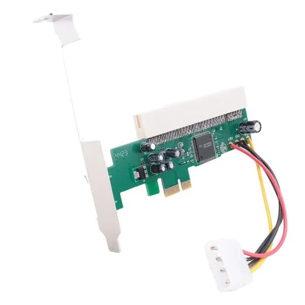 (E V J Y) Карта адаптера PCI-Express совместим с PCI Слот PCI-E X1/X4/X8/X16 4-контактным кабелем питания