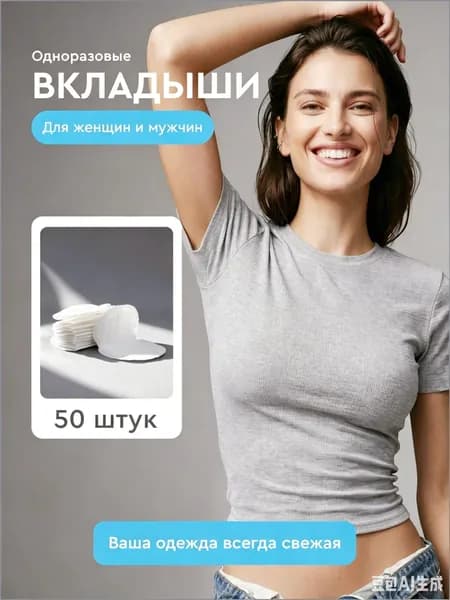 Вкладыши от пота, 50 шт.