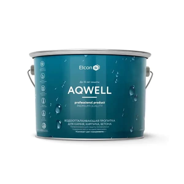 Элкон Аквэл/ Пропитка водоотталкивающая для камня, кирпича, бетона "AQWELL" 2 Л "ELCON"