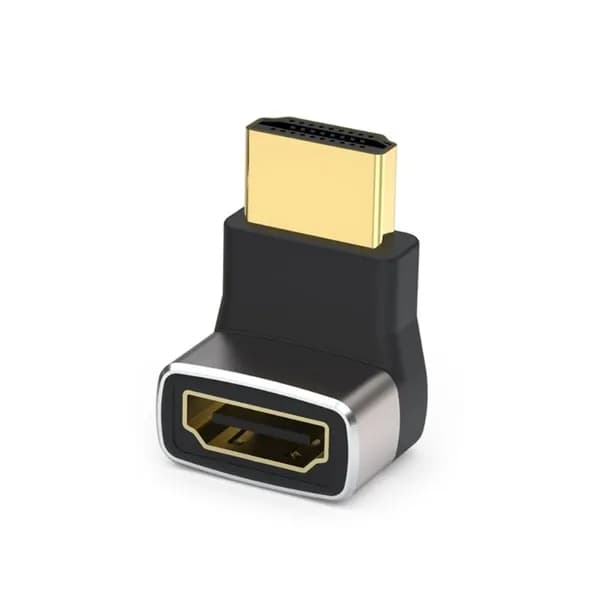 (1 шт.) Адаптер сверхвысокой четкости HDMI2.1 8K -от мужчины к женщине с верхним изгибом на 270 градусов