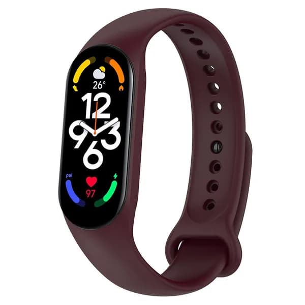 ремешок для Xiaomi Mi Band 5 6 7 силиконовые умные часы запястье браслет