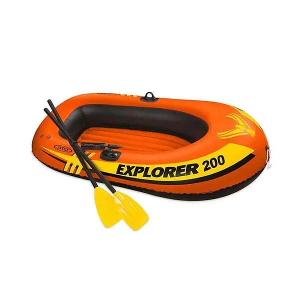 Intex Надувная лодка Explorer 200 Set + весла/насос от 6лет