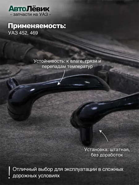 Ручки форточки УАЗ 452, 469 (Левая+Правая)