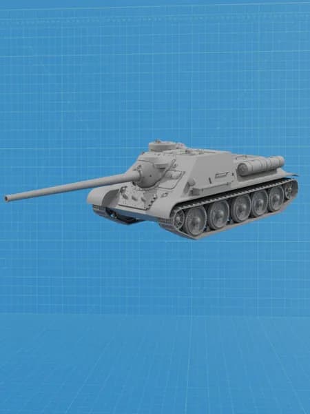 САУ 100 макет танка демонстрационный 1 72