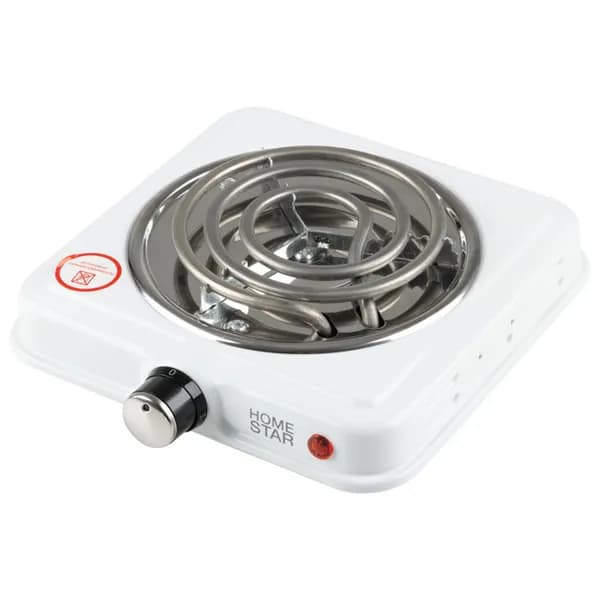 Плитка электрическая HOMESTAR HS-1107, 1000 Вт, 1 конфорка, белая