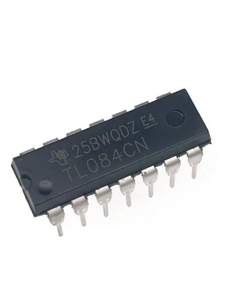 Микросхема TL084CN, счетверенный операционный усилитель, JFET вход, высокая скорость, DIP-14, 10 шт