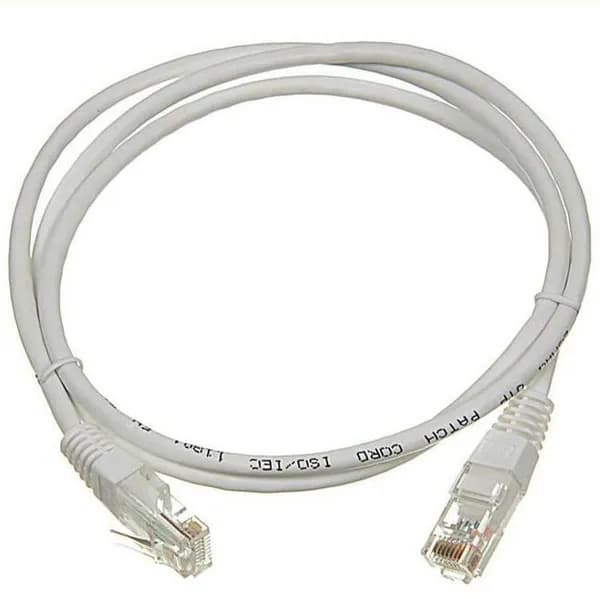 Патч-корд медный 1 метр, патчкорд RJ45-RJ45 для Ethernet