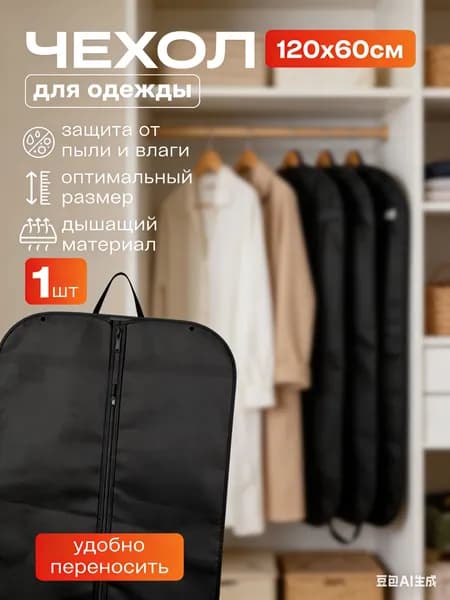 Чехол для одежды 120x60 см, 1 шт