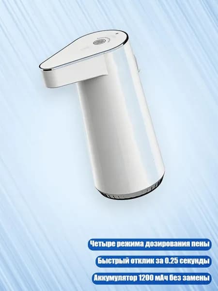 Диспенсер для мыла с аккумулятором 1200 мАч