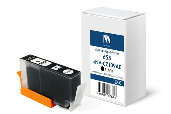 Струйный картридж NV Print 655 (NV-CZ109AE) Black для HP DeskJet IA 3525/4615/5525/6525 (24 мл ) совместимый