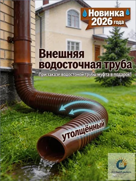 Tруба водосточная,Пластиковая круговой дренажная удлинительная труба,80mm,100mm_подходит для дренажа или удлинения гибких трубопроводных систем