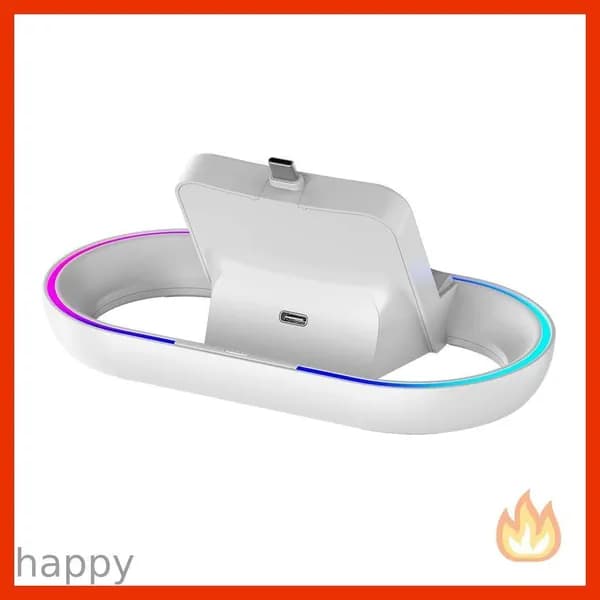 Зарядная док-станция с RGB-подсветкой Зарядная подставка с зарядным кабелем Зарядная станция для, Sony PlayStation Portal Портал PS5