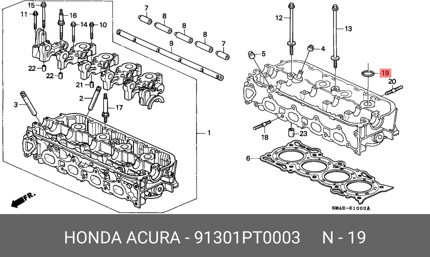 прокл.свечн.колодца honda accord v (1993-1996) (HONDA 91301PT0003)