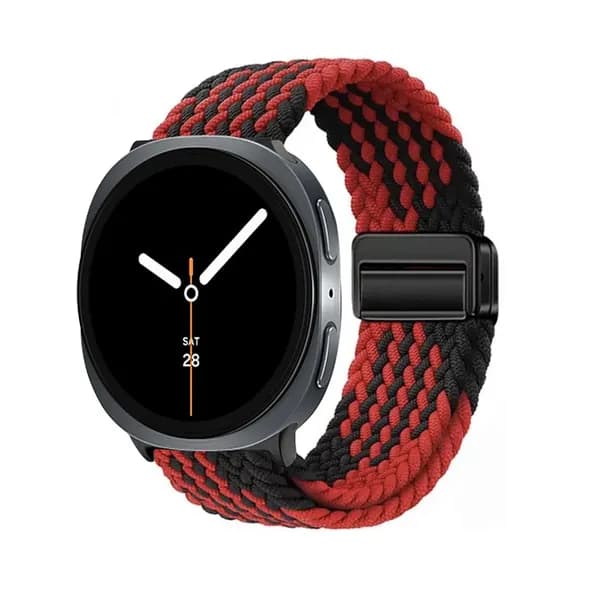 Нейлоновый спортивный ремешок для Samsung Watch 8 40 мм 44 мм, Дышащий тканый ремешок для Samsung Watch 8 Classic 46 мм, Высокоэластичный