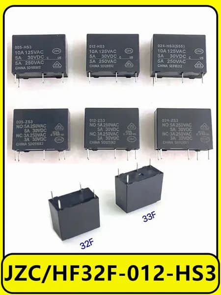 5 шт. реле JZC/HF32F-012-HS3 4 фута 5A