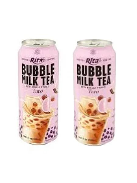 Холодный чай Rita Bubble Milk Tea Конжак Таро, 2 шт по 490 мл