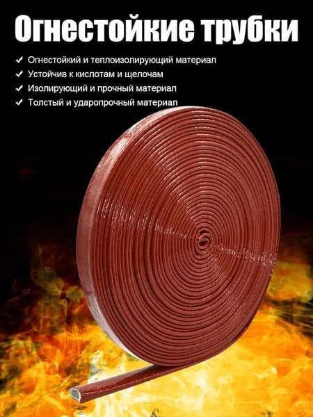 Термостойкая огнеупорная труба, 100 см, Внутренний диаметр 35mm