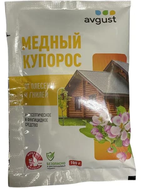 Медный антисептик для дерева - пакет 100 грамм