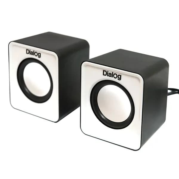 Активные колонки 2.0 Dialog Colibri AC-02UP 6Вт, питание от USB, пластик, Black/White