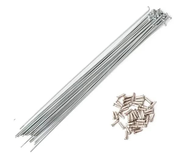 Спицы для велосипеда сталь 14G x 117 мм ( комплект 10 шт.)
