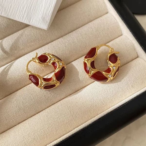 Серьги кольца