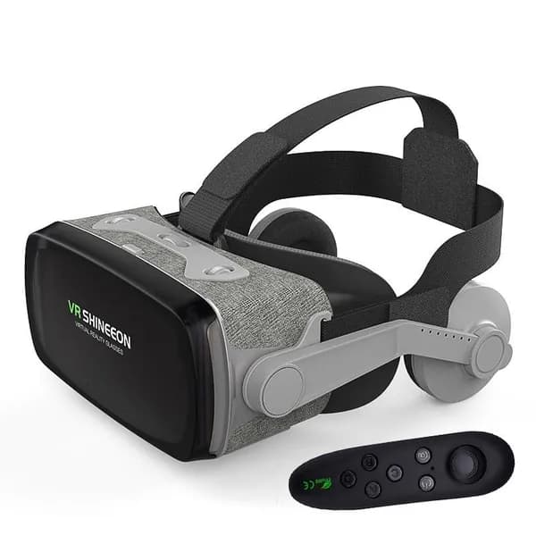 VR гарнитура 3D, очки виртуальной реальности на голову, погружение в игры, для смартфонов -- VR + геймпад Y1 (Фото 1 ваш товар)