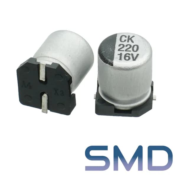 220мкФ 16В / SMD / 6,3x5,5 / 105 С / конденсатор электролитический (5шт)