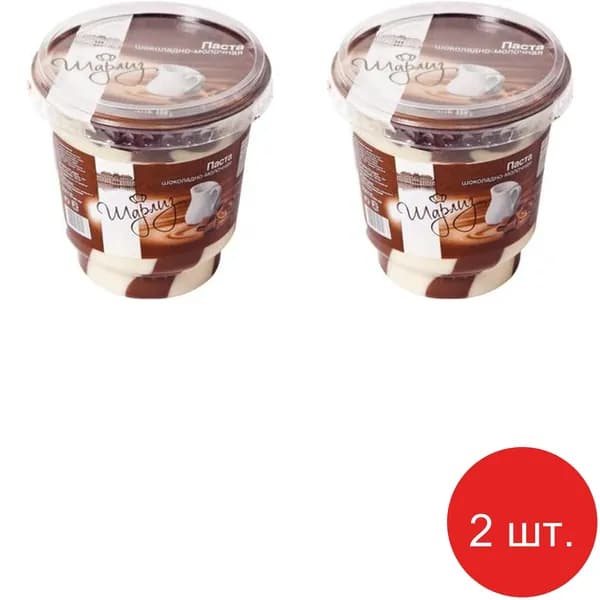 Паста шоколадно-молочная Шарлиз 350г * 2шт.
